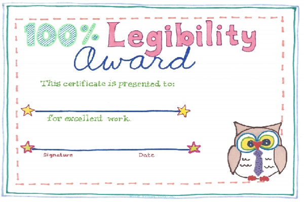 One hundred percent Legibility Award Thumbnail
