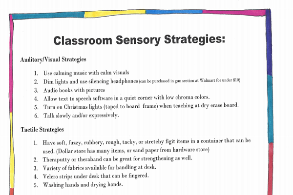 5 Classroom Sensory Strategies thumbnail