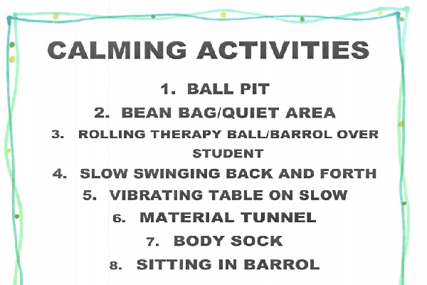 Calming Activities Thumbnail
