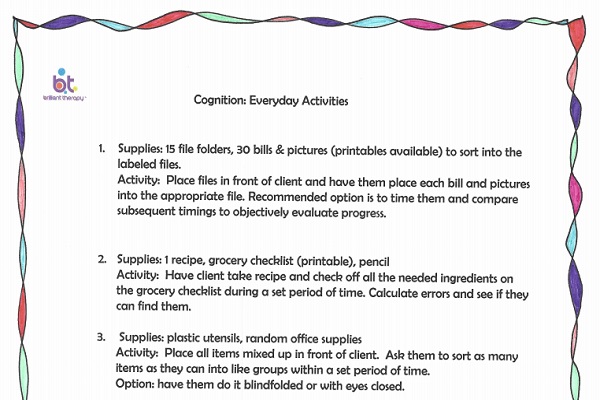 Cognition Everyday Activities Thumbnail