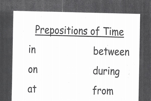 Prepositions of Time Thumbnail