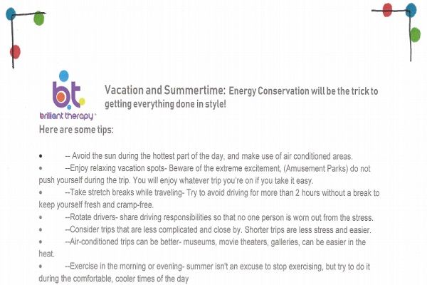 Vacation and Summertime: Energy Conservation Thumbnail