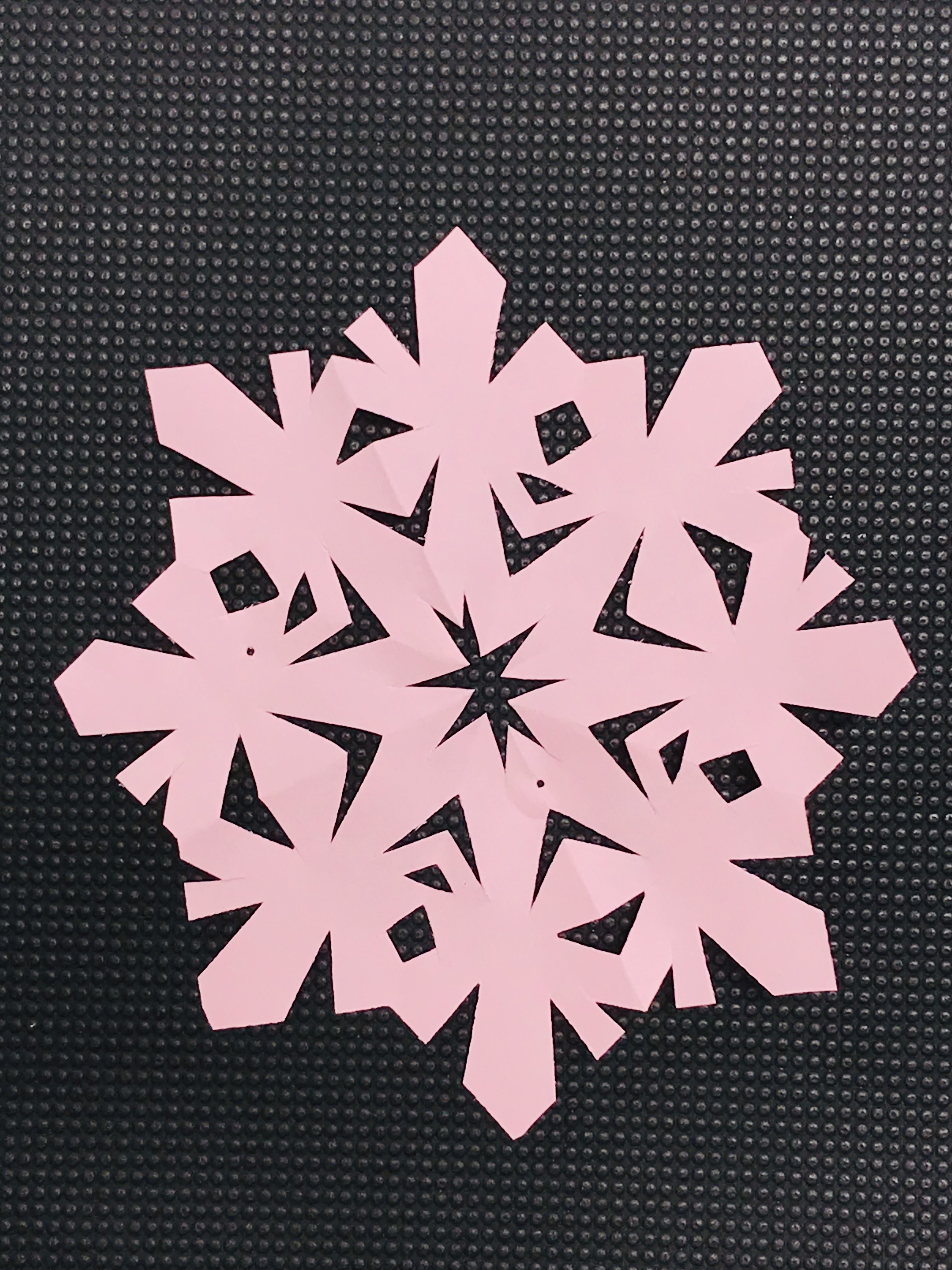 Paper cut out snowflake