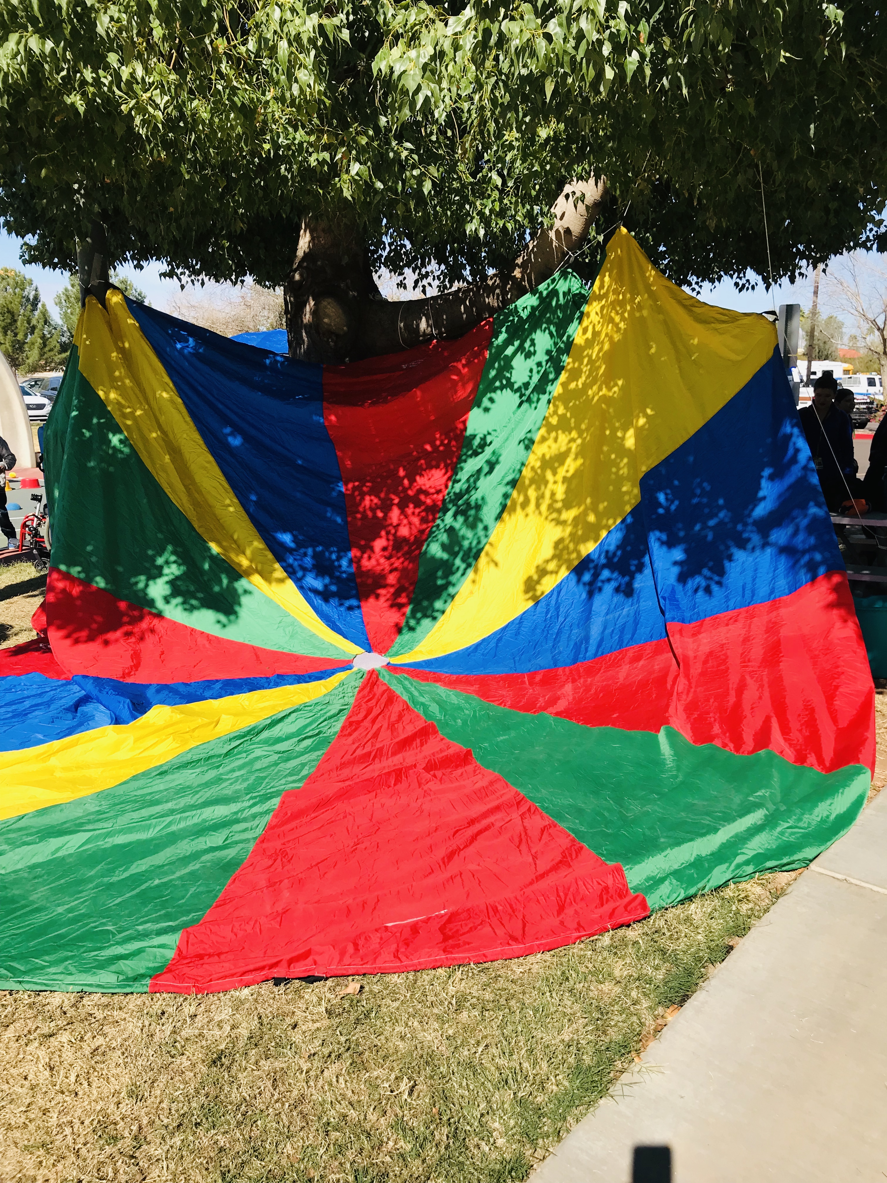 Rainbow parachute